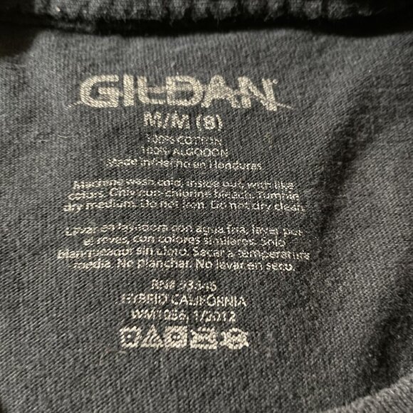 Boys Gildan Short Sleeve Black Shirt SZ M (8) - Picture 3 of 3